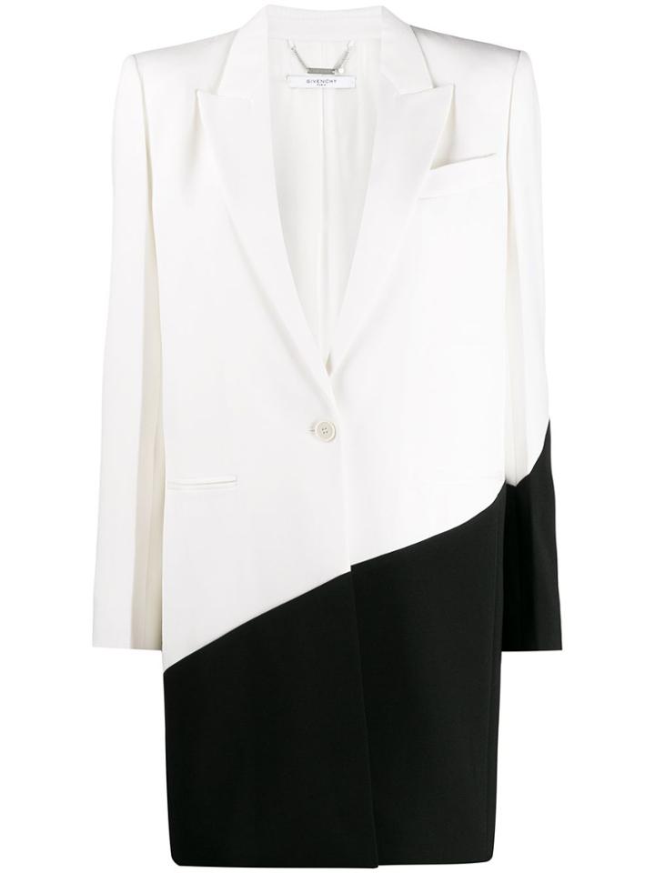 Givenchy Two Tone Coat - White