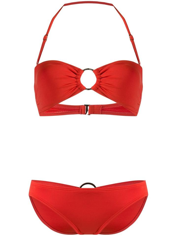 Michael Michael Kors Two Piece Halterneck Bikini - Orange