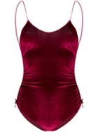 Oseree Backless One-piece - Red