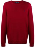 Polo Ralph Lauren Cable Knit Logo Sweater - Red