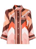 F.r.s For Restless Sleepers Geometric Print Shirt - Multicolour