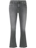 J Brand Selena Bootcut Cropped Jeans - Grey