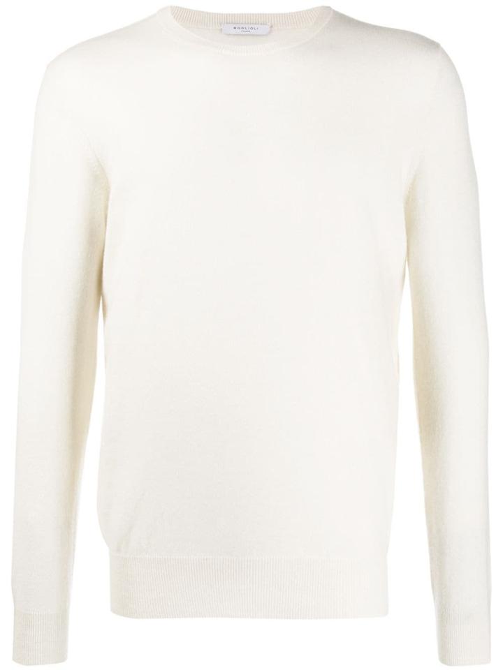 Boglioli Crew-neck Sweater - White