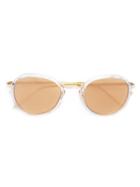 Linda Farrow - Round Frame Sunglasses - Women - Acetate/metal - One Size, Women's, White, Acetate/metal