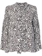 Dorothee Schumacher Pussy Bow Abstract Shirt - Black