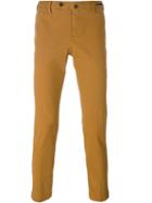 Pt01 Slim-fit Chinos, Men's, Size: 50, Yellow/orange, Cotton/spandex/elastane