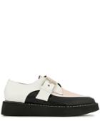 No21 Colour-block Buckle Loafers - White