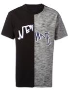 D.gnak Fabric Blocking T-shirt, Men's, Size: 50, Black, Cotton