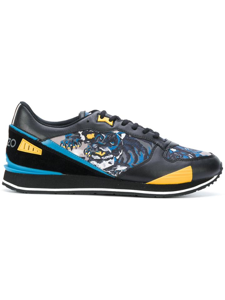 Kenzo Flying Tiger K-run Sneakers - Black