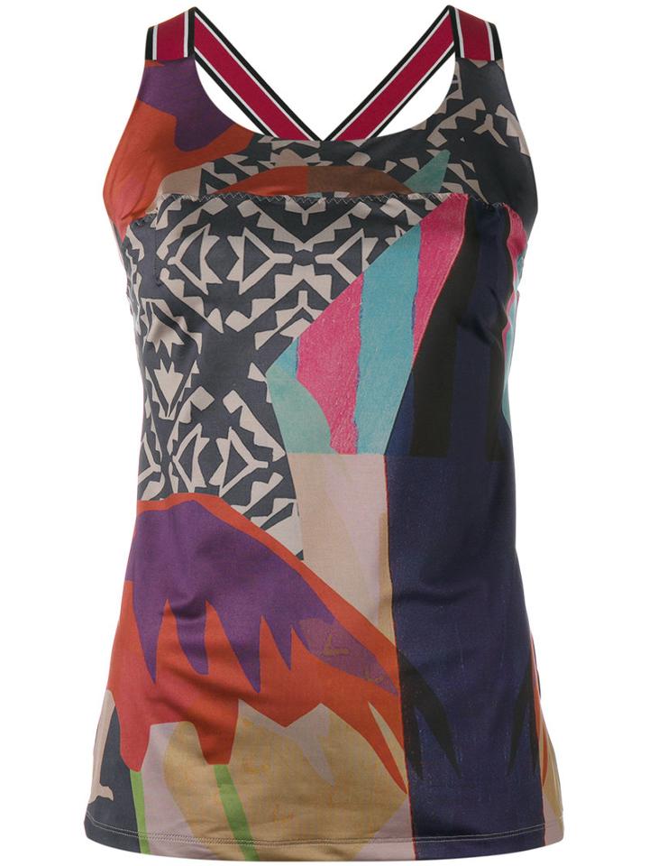 Sàpopa Multi-print Tank Top, Women's, Size: Small, Polyester/spandex/elastane