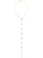 Federica Tosi Embellished Lariat Necklace, Women's, Metallic