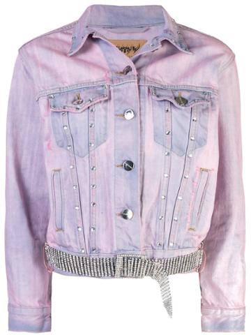 Neith Nyer Tie Dye Denim Jacket - Blue