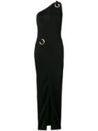 Balmain One-shoulder Gown - Black