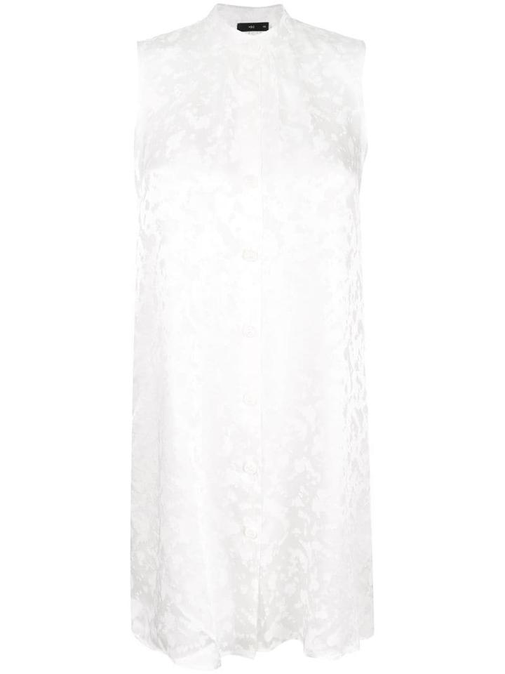 Voz Sleeveless Fitted Top - White