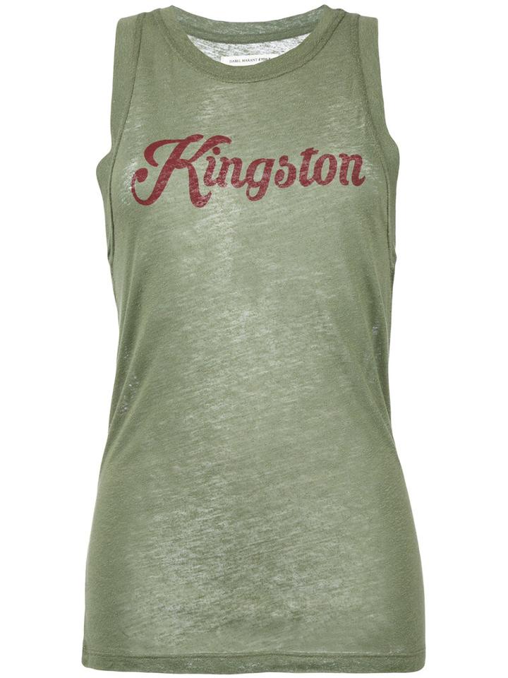 Isabel Marant Étoile Kingston Tank, Women's, Size: Medium, Green, Silk