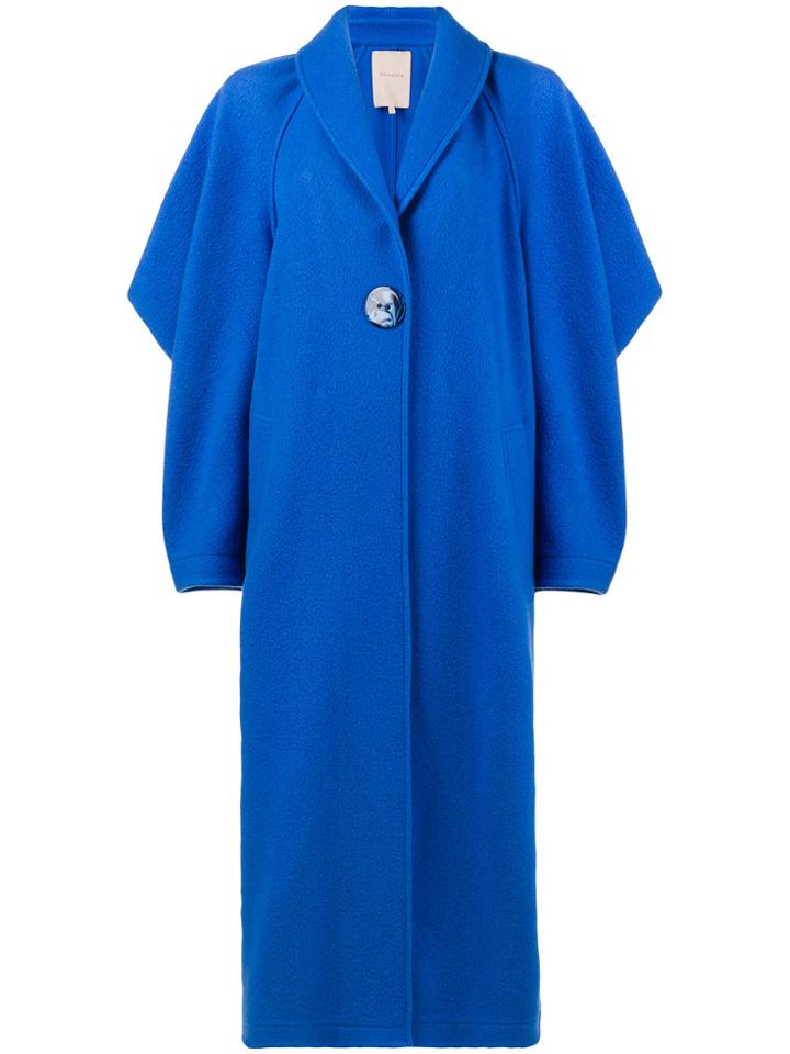 Roksanda Hotaru Oversized Cashmere Blend Coat - Blue