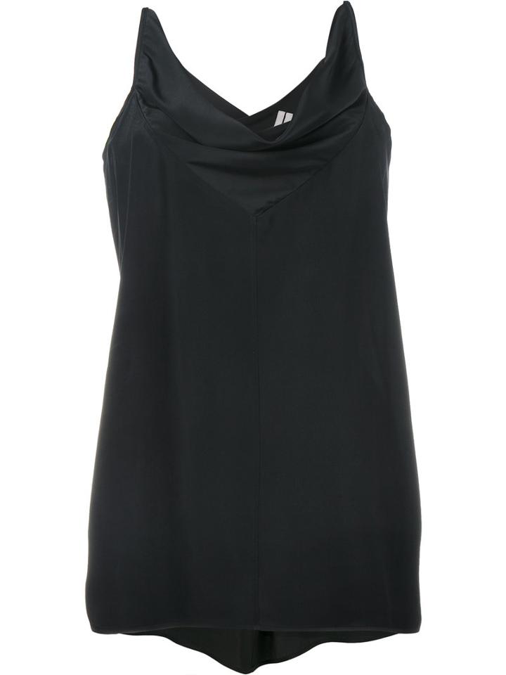 Rick Owens Cowl-neck Top, Women's, Size: 38, Black, Acetate/silk