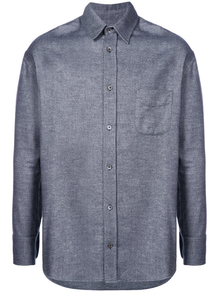 The Elder Statesman Long Sleeved Shirt - Blue