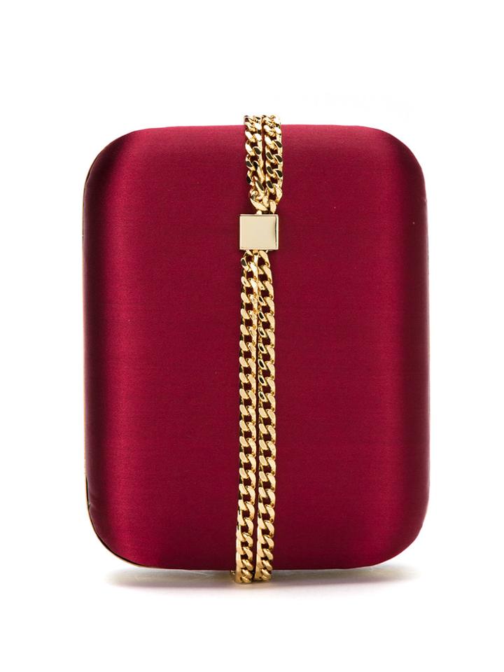 Tufi Duek Satin Clutch - Red