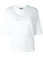 Peter Jensen Frill Pocket T-shirt, Women's, Size: 1, White, Cotton