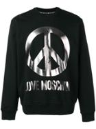 Love Moschino Peace Sign Sweatshirt - Black