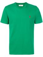 Ami Alexandre Mattiussi T-shirt With Embroidery - Green