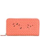 Bottega Veneta Woven Butterfly Purse - Pink & Purple