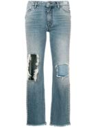 Alchemist Distressed Bootcut Jeans - Blue