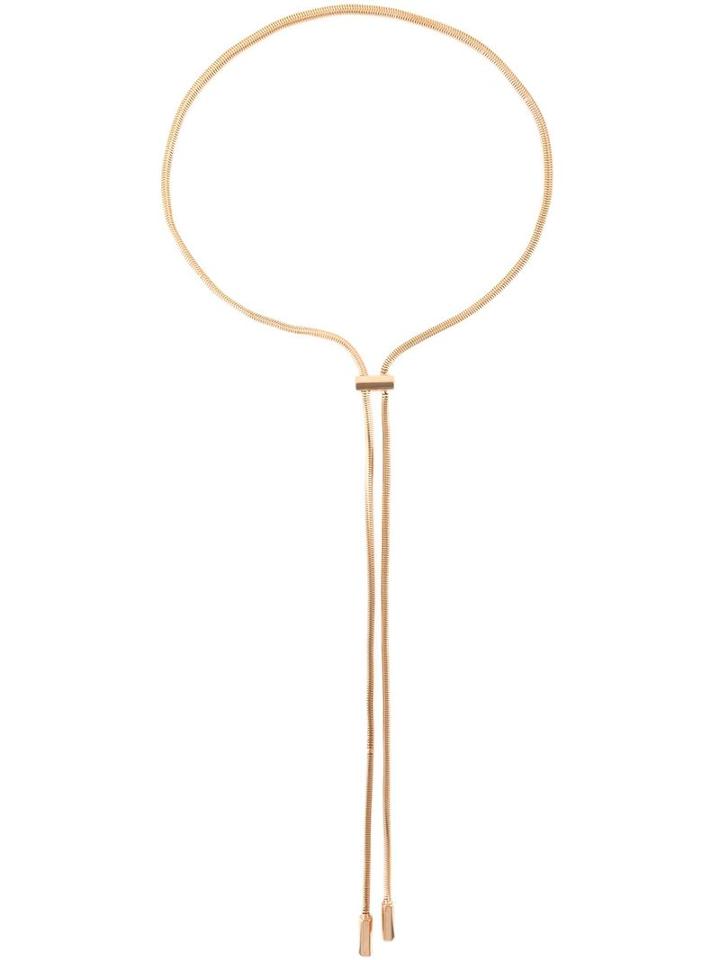 Lara Bohinc 'schumacher' Long Tie Pendant Necklace, Women's, Metallic