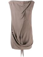 Rick Owens Draped Tank Top - Brown
