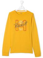 Hackett Kids Printed Logo Sweatshirt - Yellow