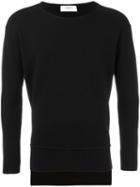 Ports 1961 Scoop Neck Jumper, Men's, Size: Small, Black, Polyester/wool