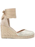 Castañer Wedge Espadrilles - Gold