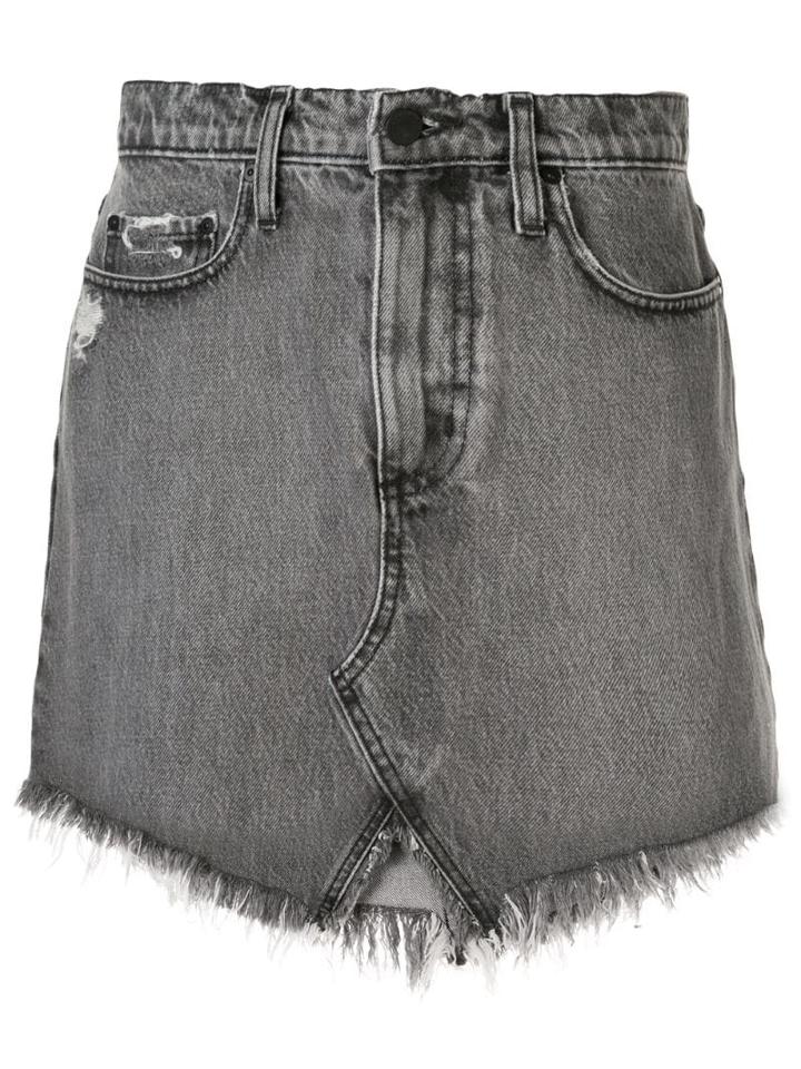 Nobody Denim Edge Denim Skirt - Grey