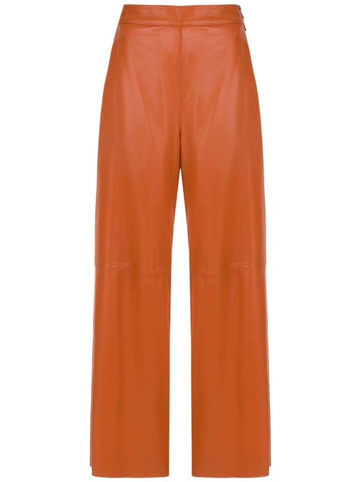 Nk High Waisted Palazzo Pants - Brown