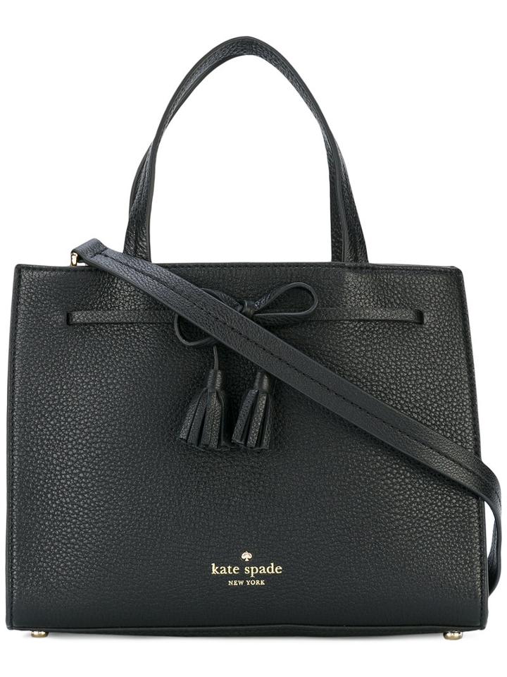 Kate Spade - Tassel Detail Tote - Women - Leather - One Size, Black, Leather
