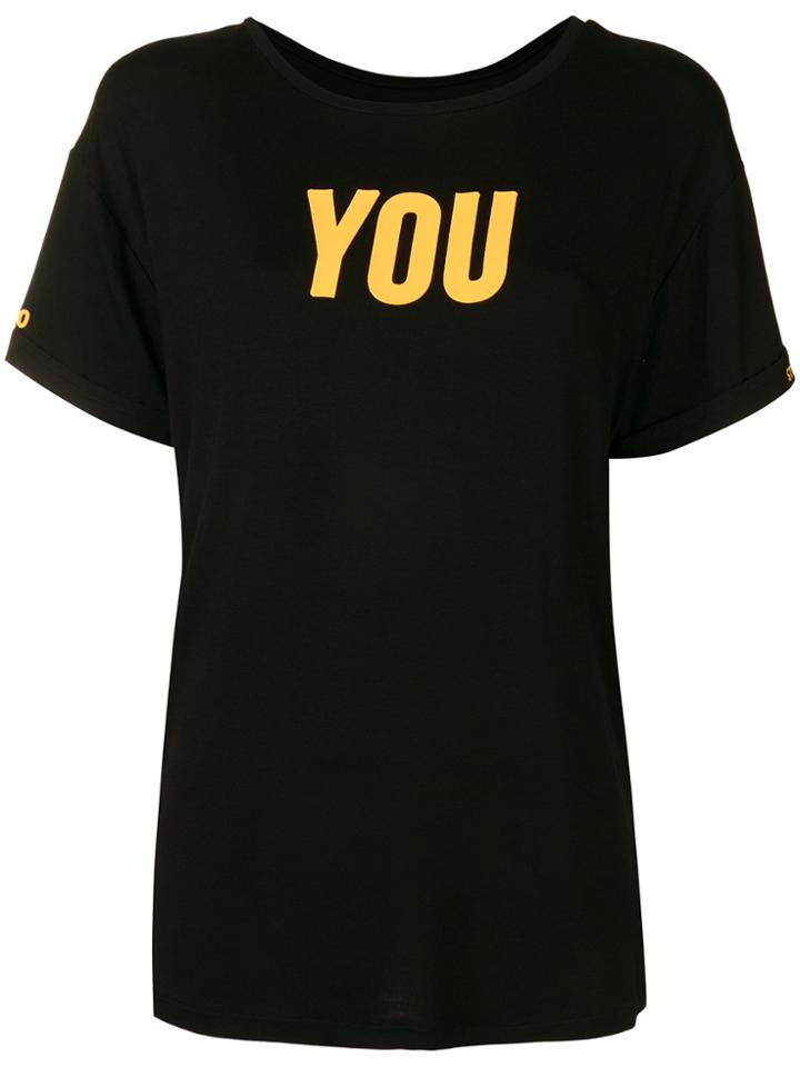 Styland Short-sleeved You T-shirt - Black