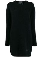 Dsquared2 Fuzzy Knit Jumper Dress - Black