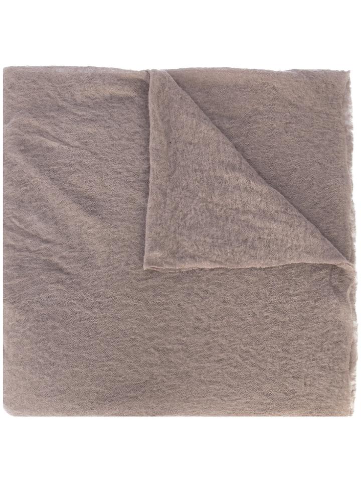 Botto Giuseppe Textured Scarf - Brown