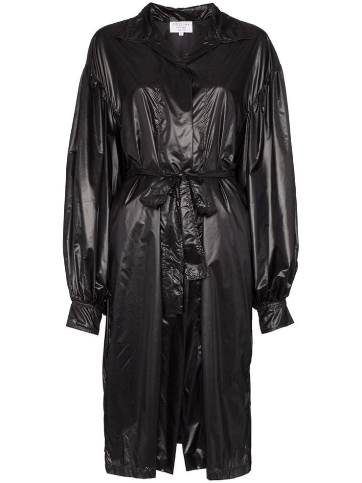 Collina Strada Bin-bag Style Trench Coat - Black