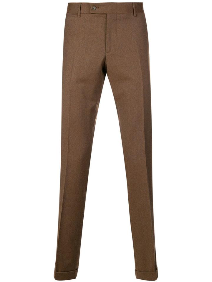 Etro Slim Tailored Trousers - Brown