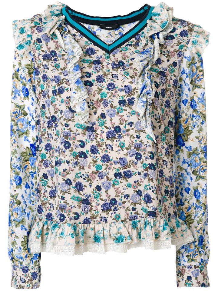 Diesel Floral Print Blouse - Multicolour