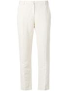 Massimo Alba Cropped Pants, Women's, Size: 44, Nude/neutrals, Cotton/linen/flax