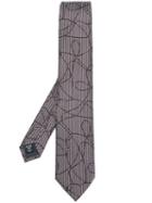 Ermenegildo Zegna Scribbled Effect Neck Tie