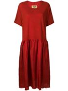 Uma Wang Drop Waist Oversized Dress - Red