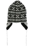 Marc Jacobs Fair Isle Knit Beanie, Men's, Black, Polyester/cashmere/wool/alpaca