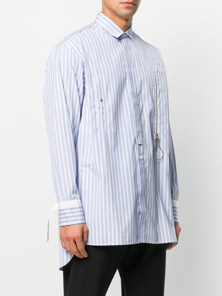Oamc Oversized Zip-lock Shirt - Blue