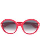 Gucci Eyewear Oversized Round Sunglasses, Women's, Size: 55, Red, Acetate