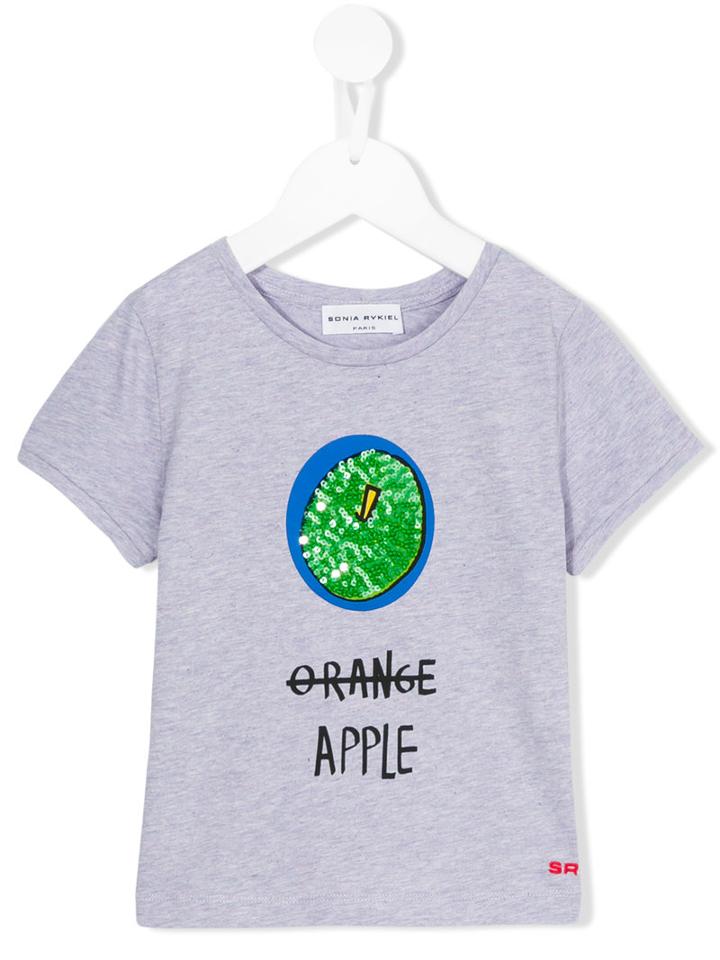 Rykiel Enfant Apple T-shirt, Girl's, Size: 8 Yrs, Pink/purple