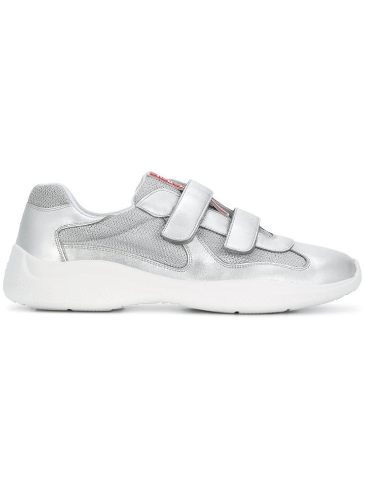 Prada Laceless Trainers - Metallic